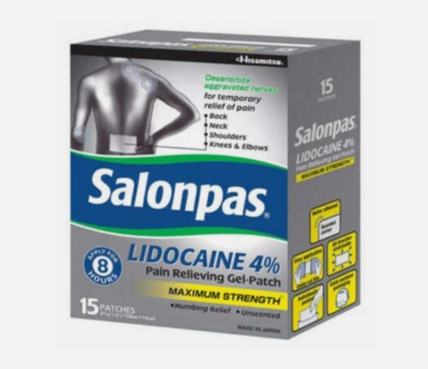 (incomplete) SALONPAS 4% PAIN RELIEVING GEL-PATCH, 15 GEL PATCHES 2026+