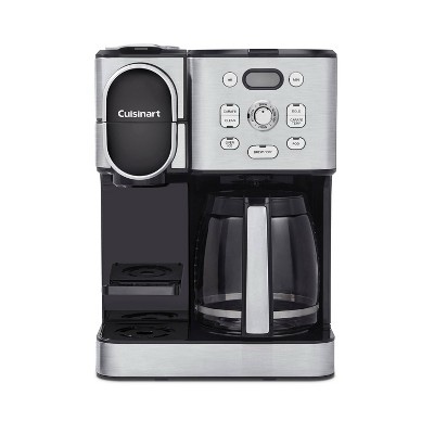 cuisinart coffee center 2-in-1 coffee maker and single-serve brewer stainless steel ss-16: programmable, 12 cup capacity