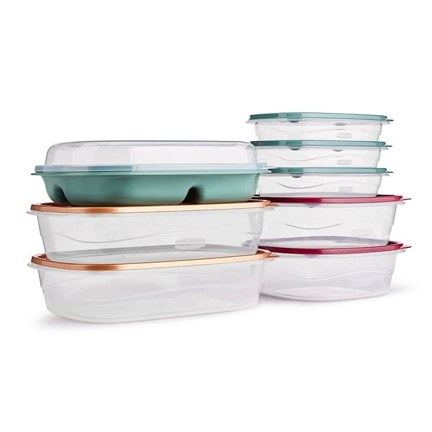 Rubbermaid Takealongs 16-Piece Food Storage and Party Platter Set