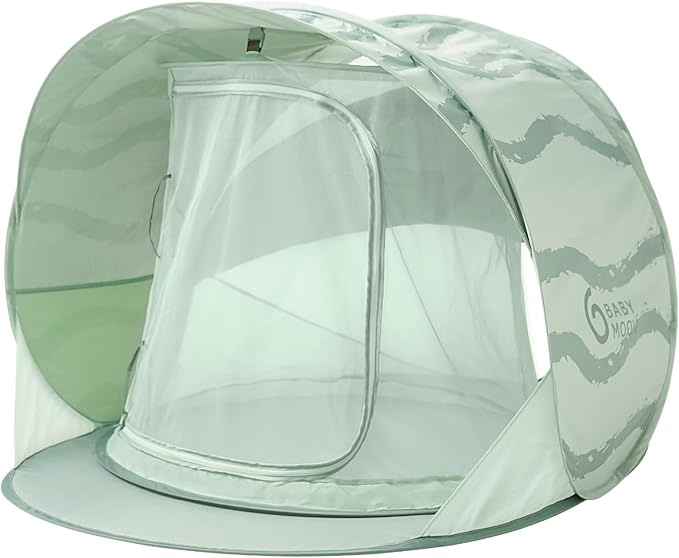 Babymoov Moov & Protect Anti-UV Cooling Beach Tent for Babies with Integrated Mosquito Net, Portable