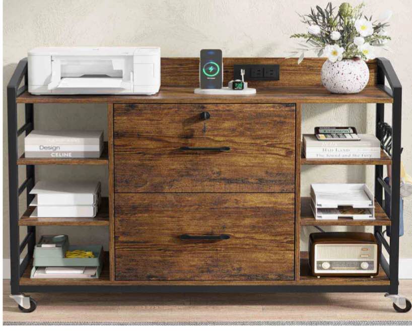 SEDETA 44 Inch 2 Drawer File Cabinet Filing Cabinet