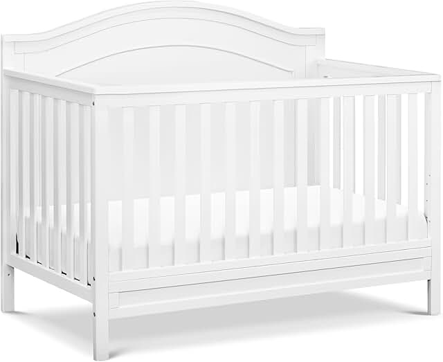 Charlie 4 in 1 convertible crib M12801W white 