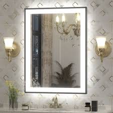 24”*36” Aevar Super Bright Front & Back LED Lighted Anti-Fog Aluminum Alloy Framed Tempered Glass Bathroom/Vanity Mirror with ETL & 3-Year Warranty