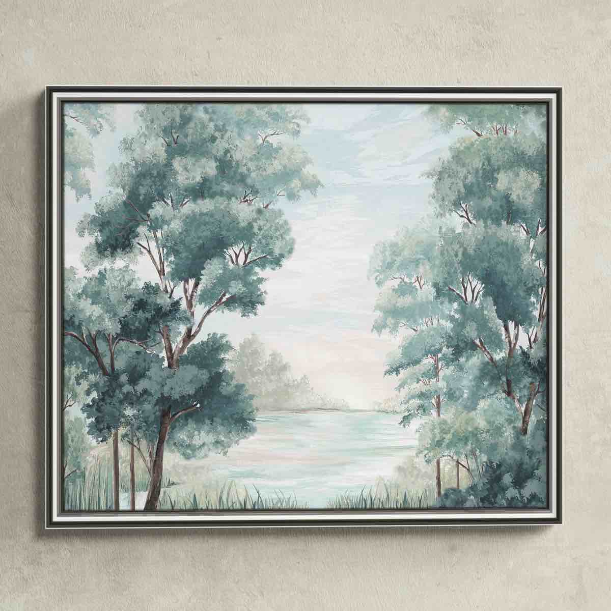 Calm Forest River( 17” x 20” inch)