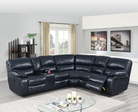 incomplete only 1 box. raf loveseat with one power recliner, f86614