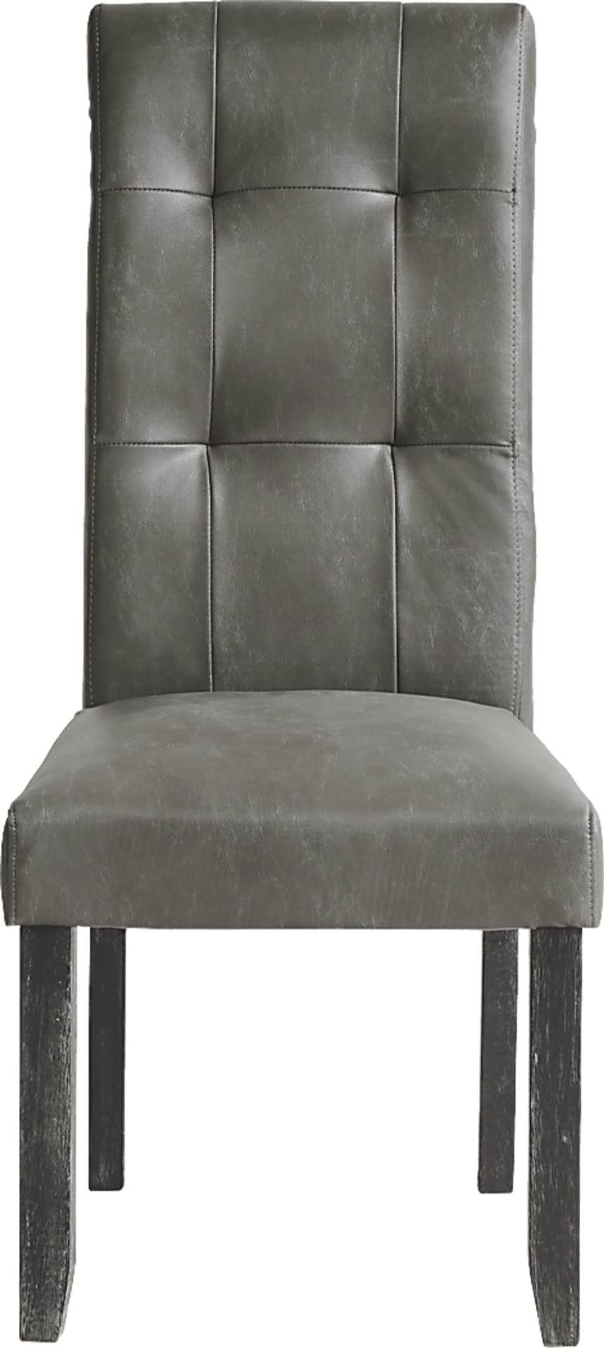 ( incomplete/ just back up ) Knolton Smoke Side Chair ( 2 pcs) 