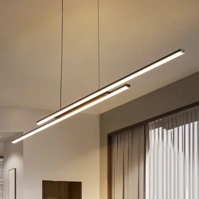 Didmable led linear kitchen island pendant light 