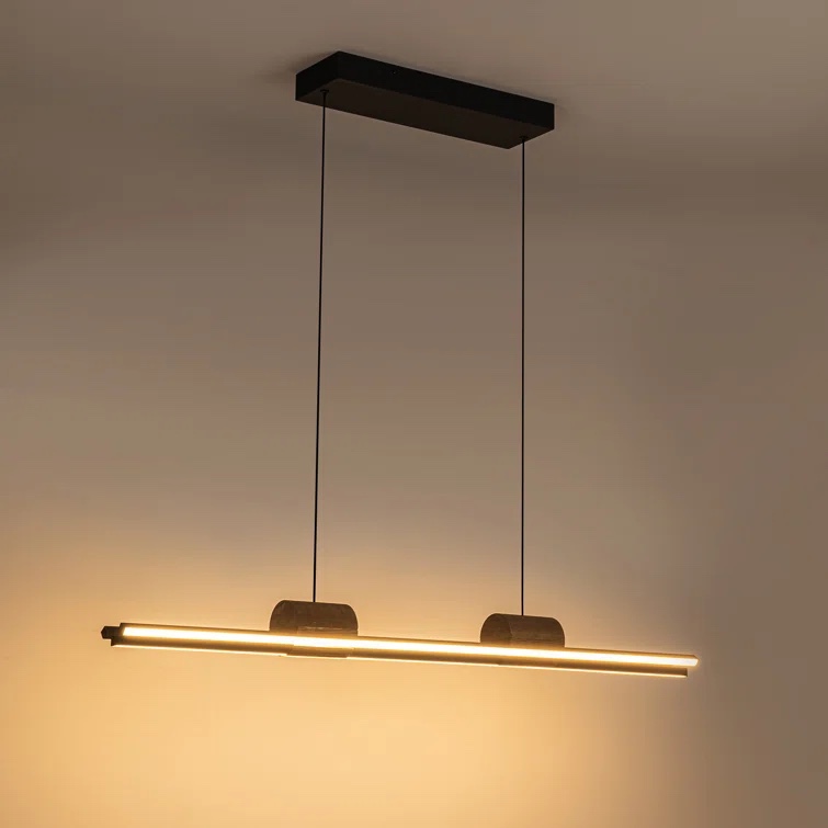 Harmannus 3 - Light Kitchen Island Linear LED Pendant