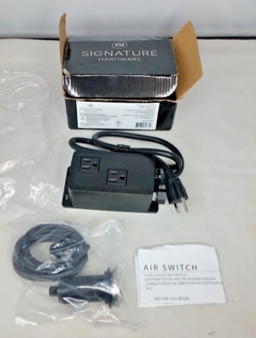 Signature Hardware SHAS202ZSS Dual Outlet Sinktop Air Switch