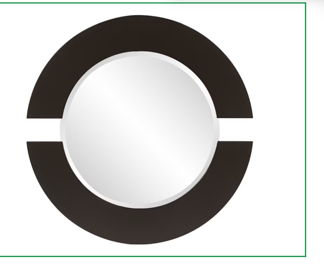 Howard Elliott Mirrors Orbit Charcoal Mirror (SKU: 71007) 