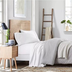 Member's Mark TENCEL Lyocell Sheet Set QUEEN Soft Arctic White 