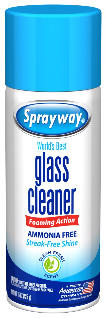 Sprayway Glass Cleaner Foaming Aerosol Spray