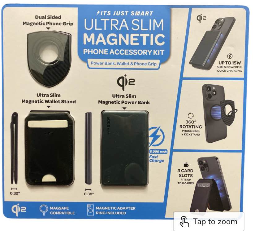 It's Just Smart Qi2 Ultra Slim Magnetic Phone Accessory Kit