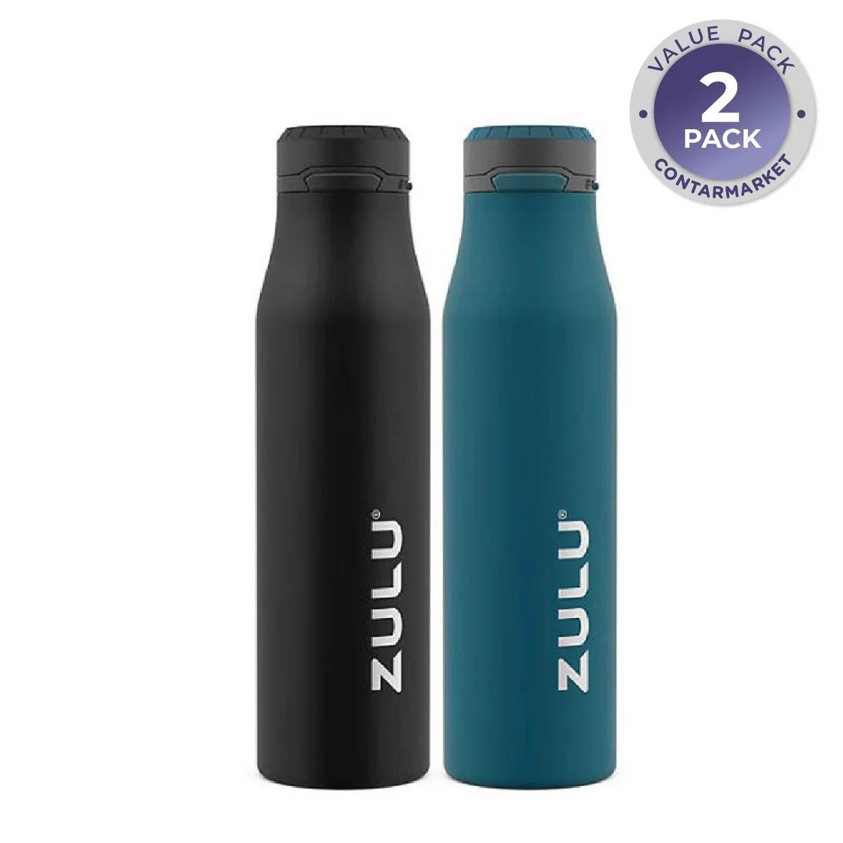 ZULU 26 oz. Stainless Insulated Water Bottle, 2 Pack, Choose Color