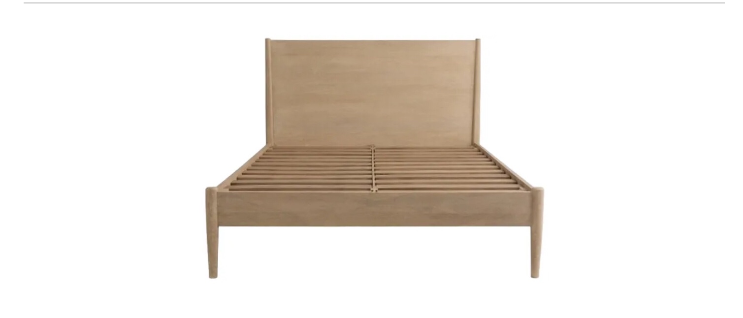( pick up 2 boxes) Stowe Driftwood King Panel Bed 