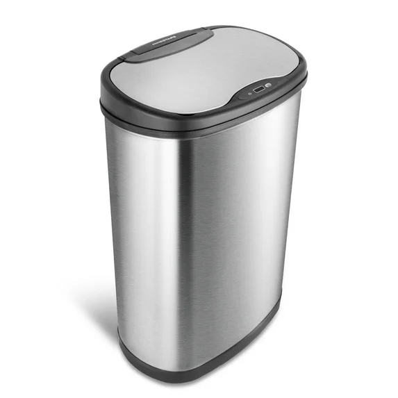 Nine Stars 13.2 Gallon Stainless Steel Motion Sensor Trash Can