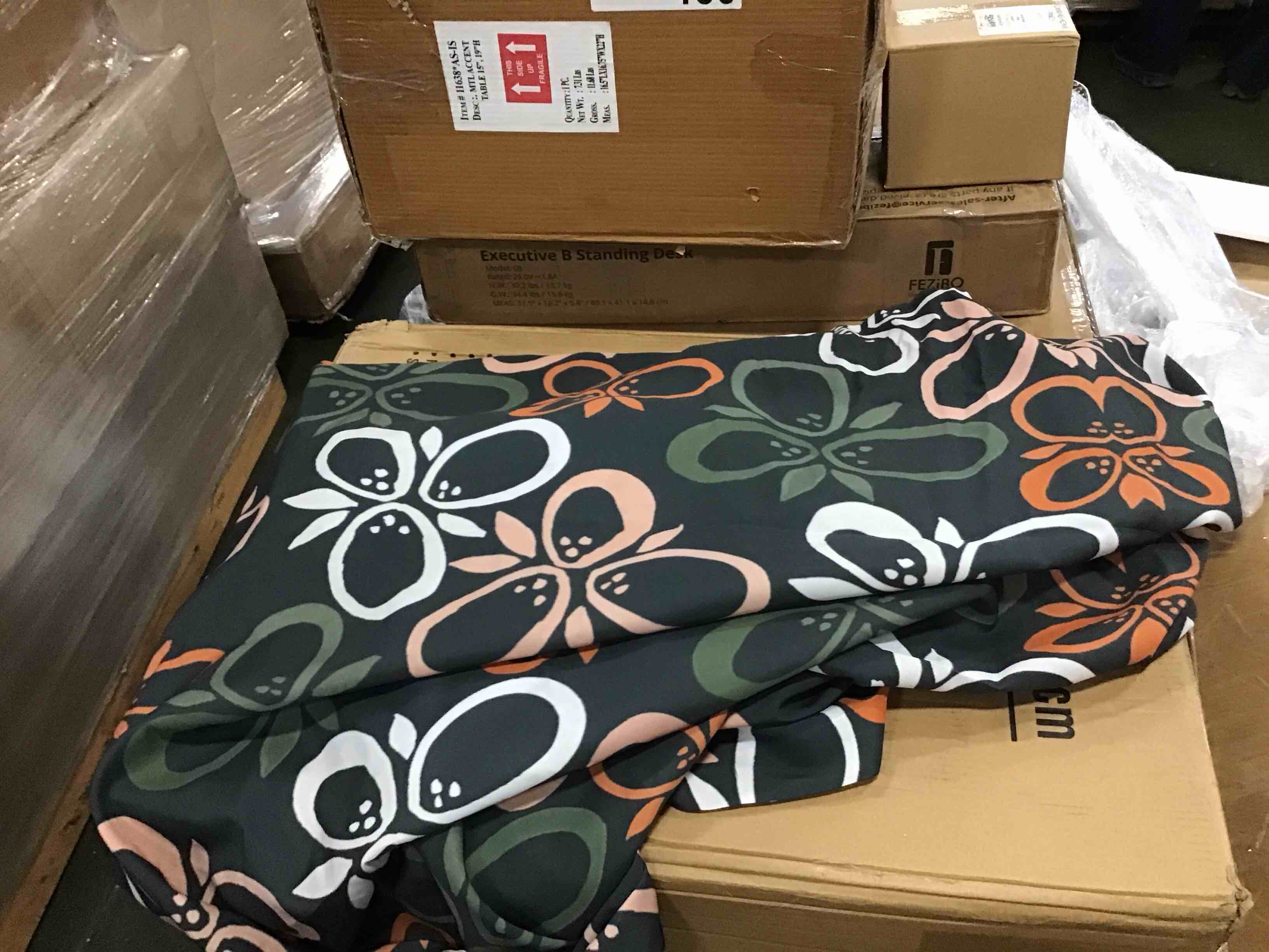 multi color floral wall tapestry