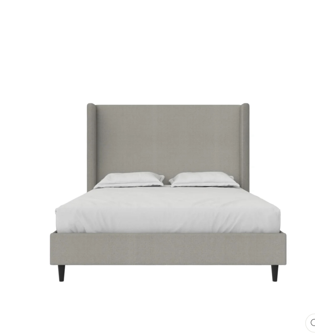 (incomplete box 1 of 2 only) Eveline upholstered platform bed king size 