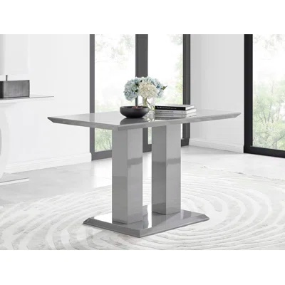*incomplete,box 3/3 only* Eubanks high gloss dining table 