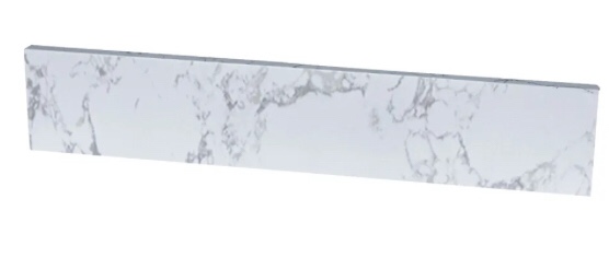 Montary Carrara White Engineered Stone Vanity Top Side Backsplash 22”