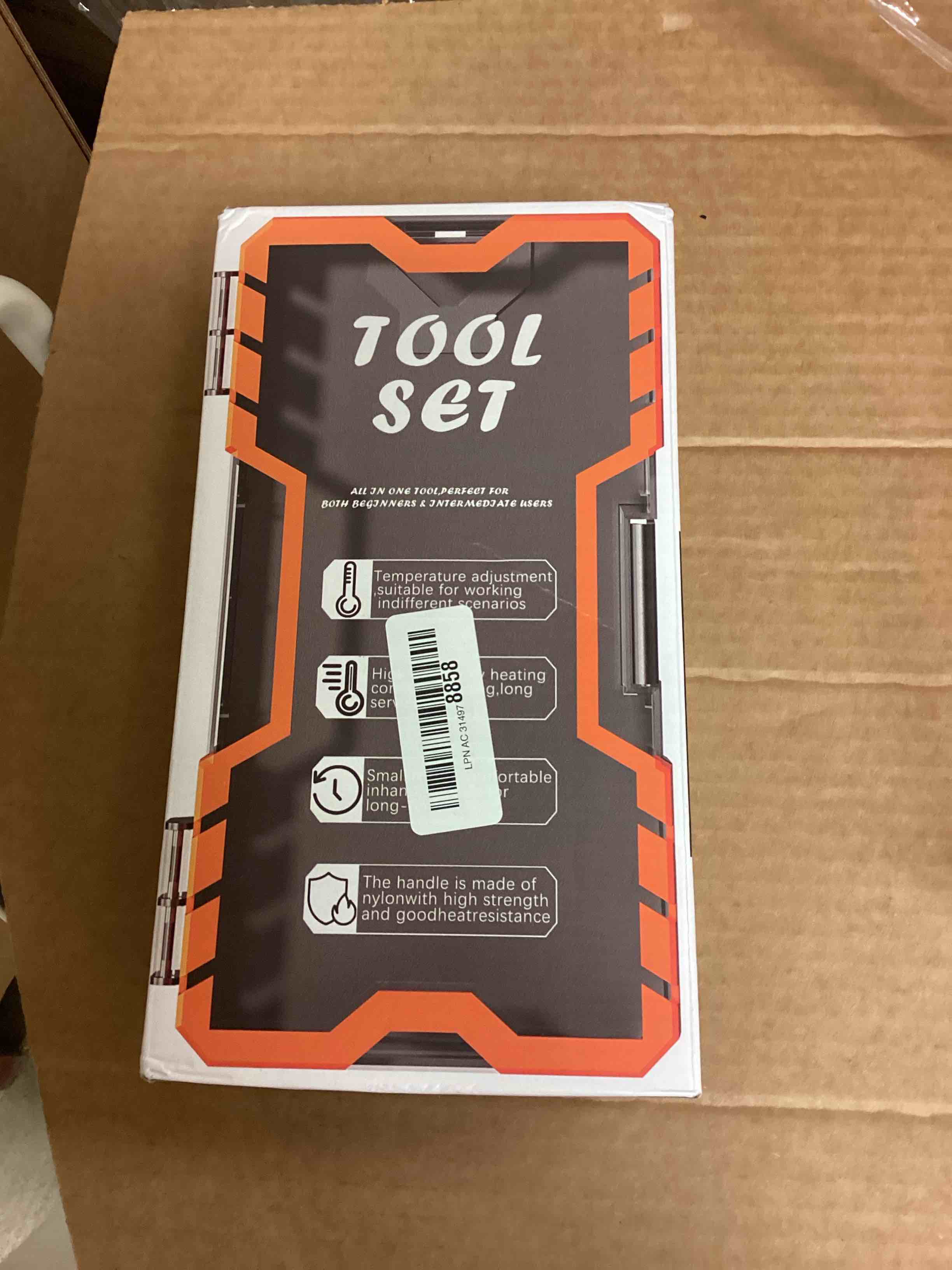 Condition photo showing New/Like New for Soldering Iron Premium Kit, 60W Soldering Gun with Ceramic Heater, 12-in-1 Soldering Tool, Adjustable Temperature 200 to 450°C, Includes Soldering Iron Tip, Solder Wire, Pump and Paste ?orange