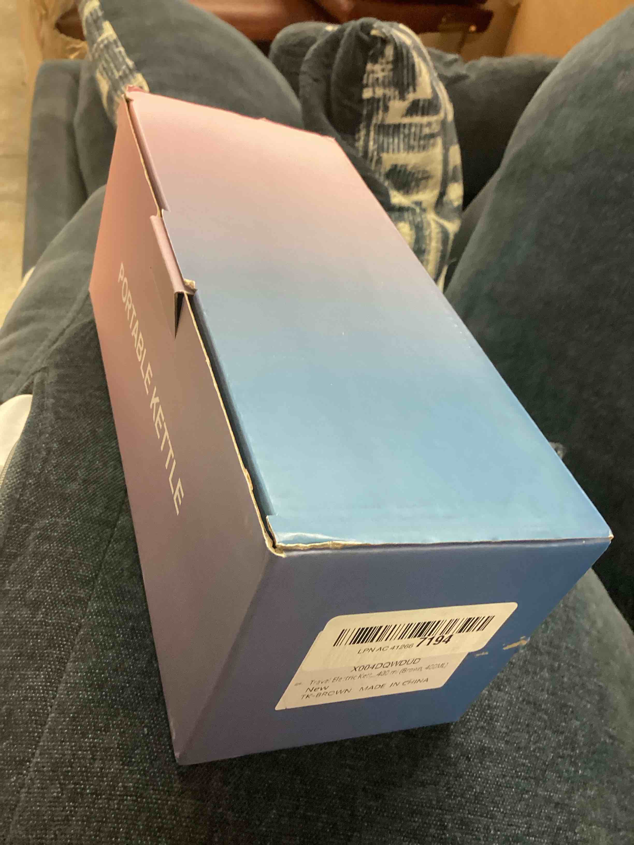 Condition photo showing New/Like New for Travel Electric Kettle Portable Mini Kettle,Small Hot Water Boiler with 4 Temperature Settings,304 Stainless Steel, Fast Boiling Water with Auto Shut-Off and Boil Dry Protection,400 ml (Brown, 400ML) 0.4 Quarts Brown