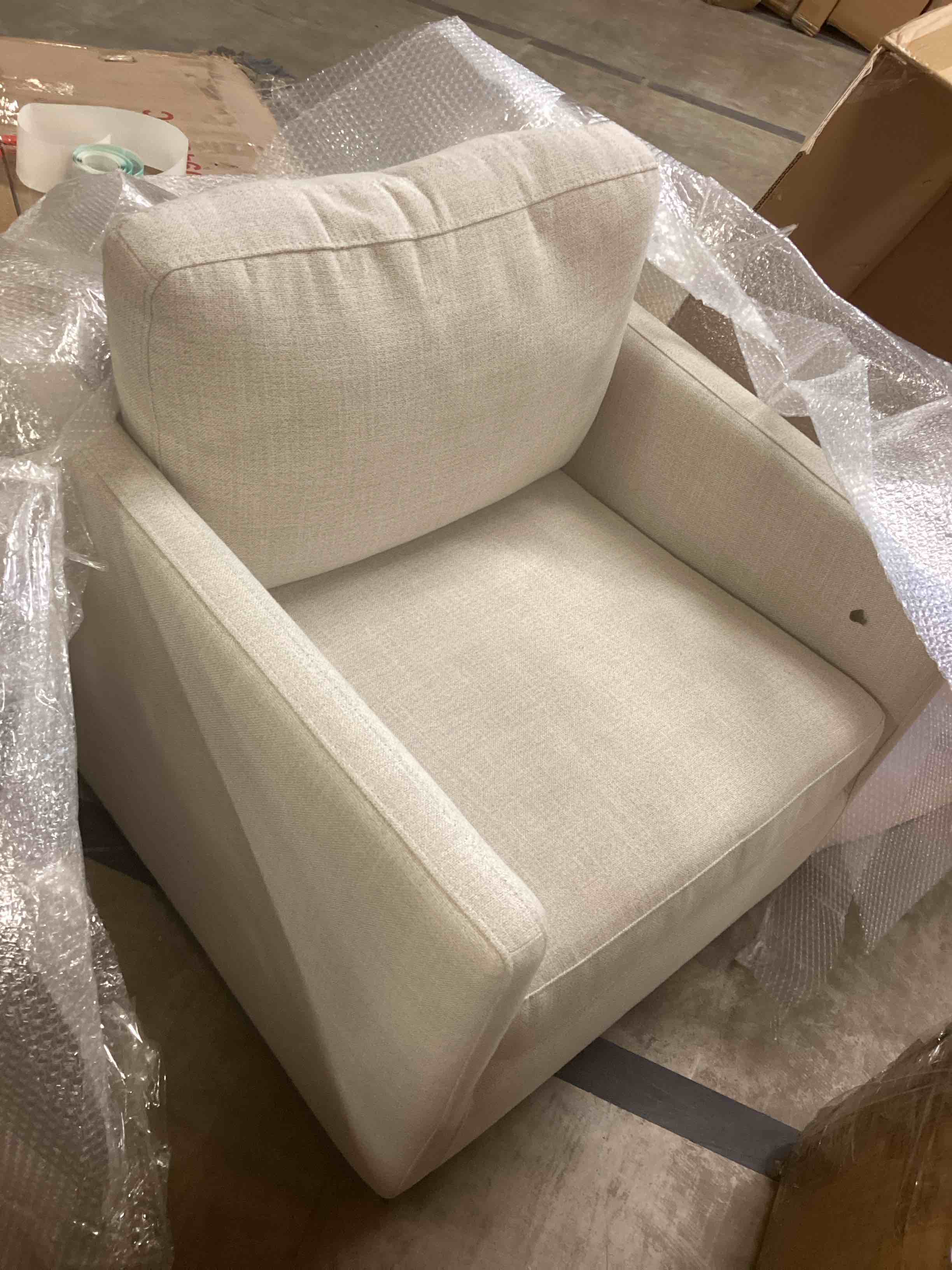 Condition photo showing New/Like New for Shane Modern Swivel Accent Arm Chair