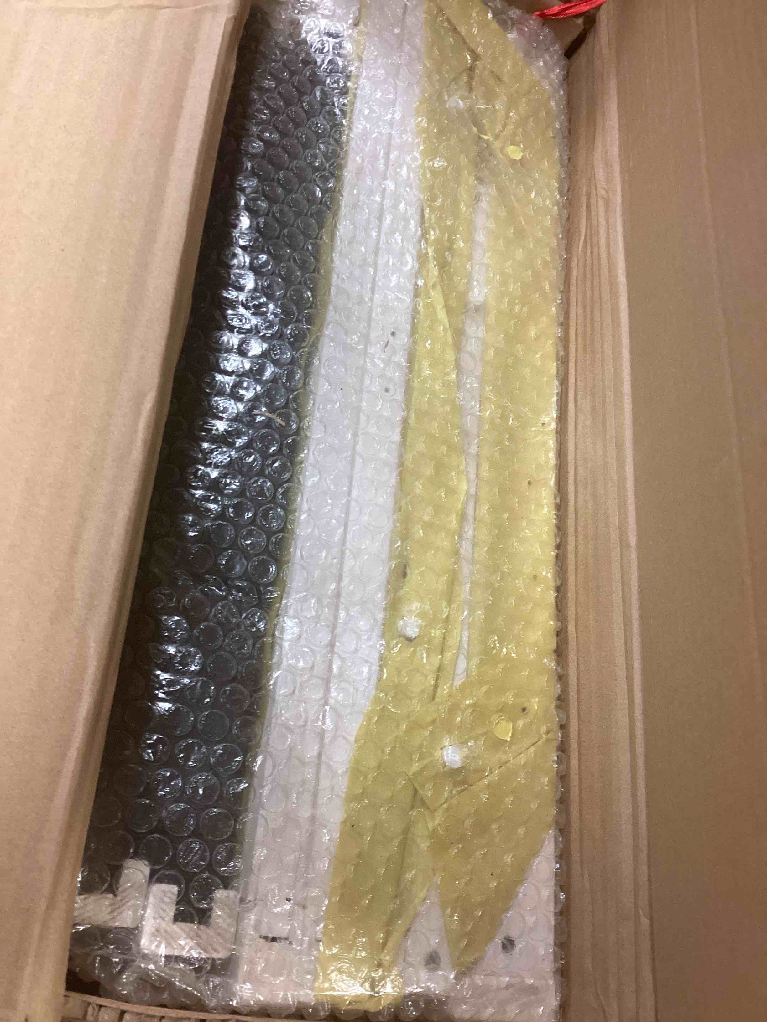 Condition photo showing Good Condition for Wooden Rabbit Hutch With Removable Wire Floor Grid, Bunny Cage With Deeper Leakproof Tray 4 Wheels Include, White