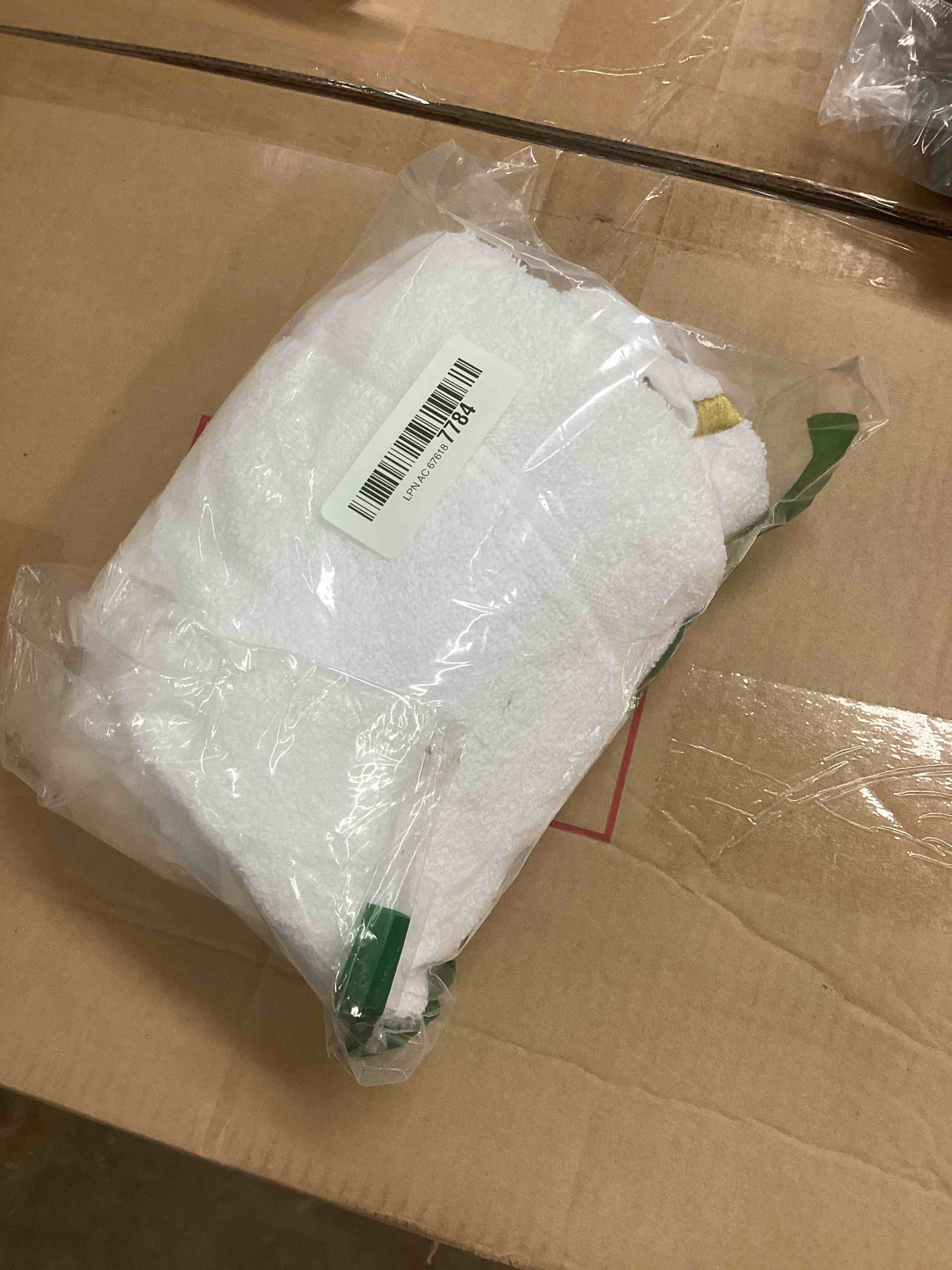 Condition photo showing New/Like New for Monogrammed Hand Towels for Bathroom - Luxury Hotel Quality Personalized Initial Decorative Embroidered Bath Towel for Powder Room, Spa - GOTS Organic Certified - Set of 2 Gold Letter S Gold Initial S