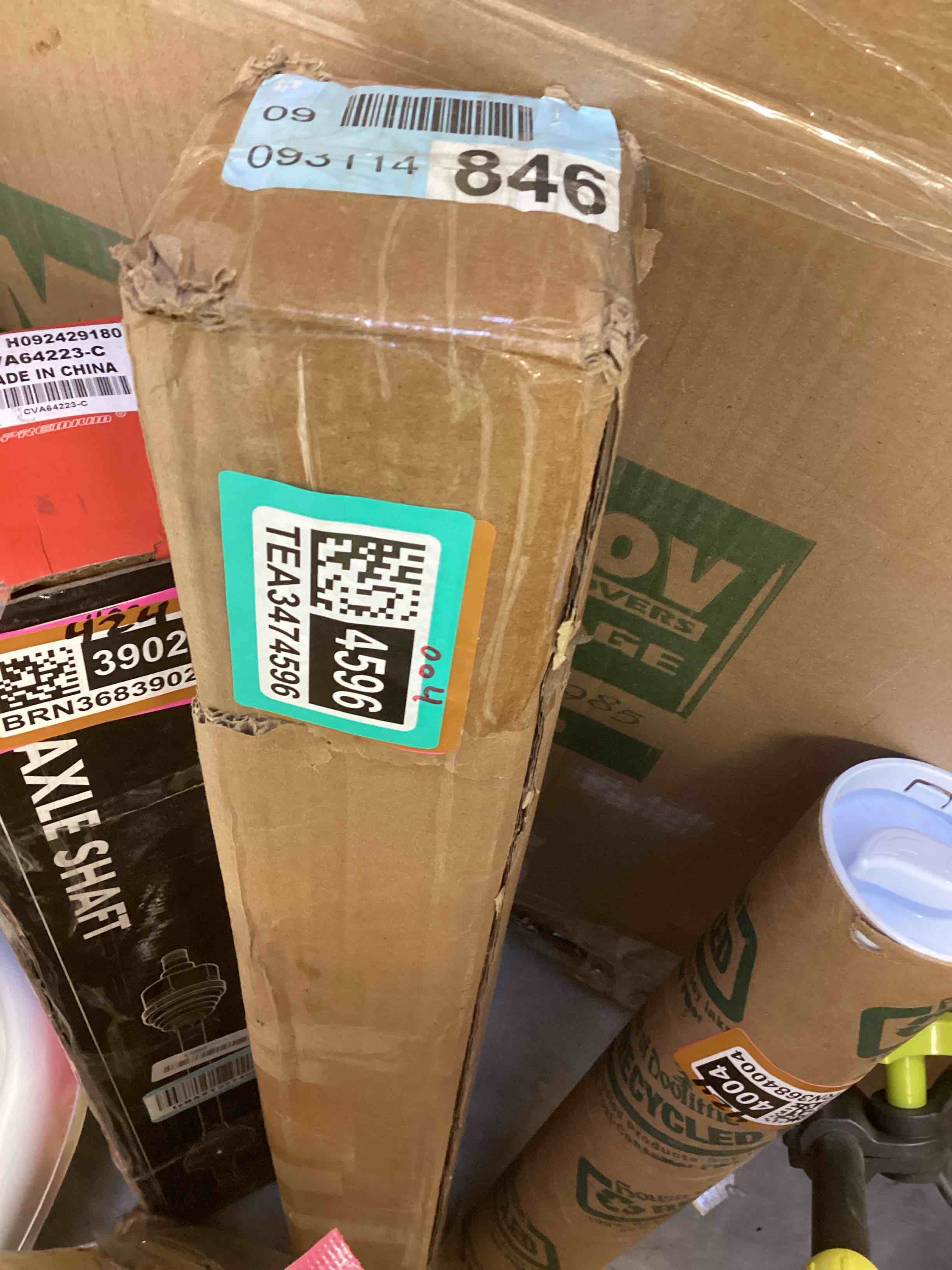 Condition photo showing New/Like New for Galen basket weave cordless room darkening single Roman shade