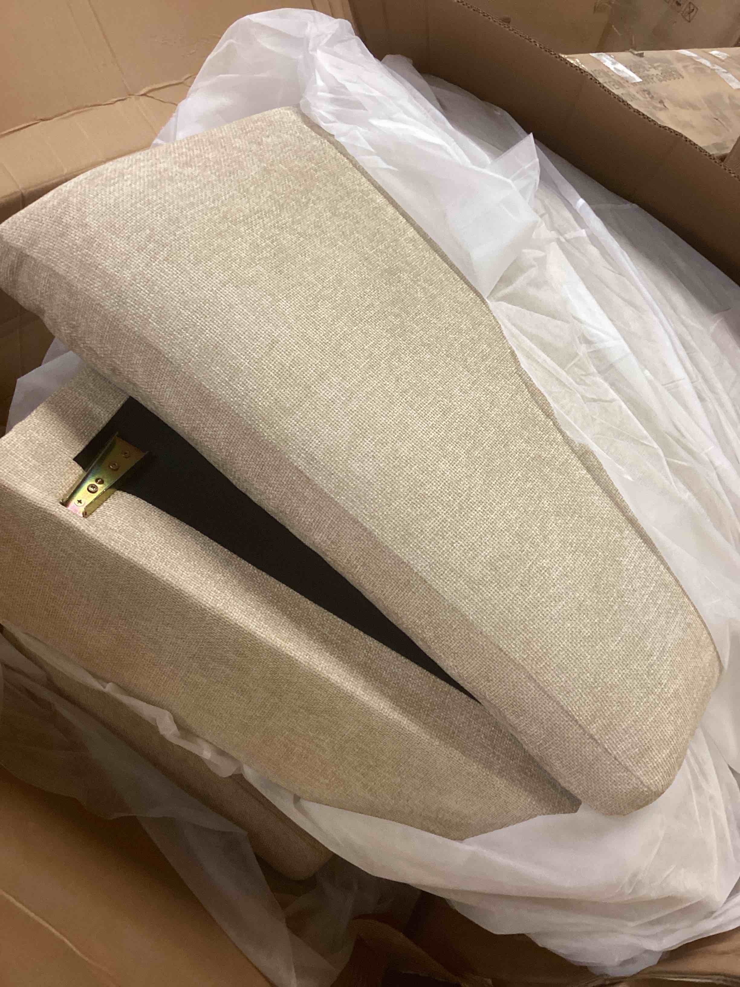 Condition photo showing Good Condition for LG-7740-Light Camel Sofa (Only Left Arm Chair Box 1 of 6)