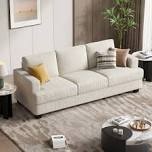 Ebern Designs Brooklington 89'' Upholstered Sofa Beige