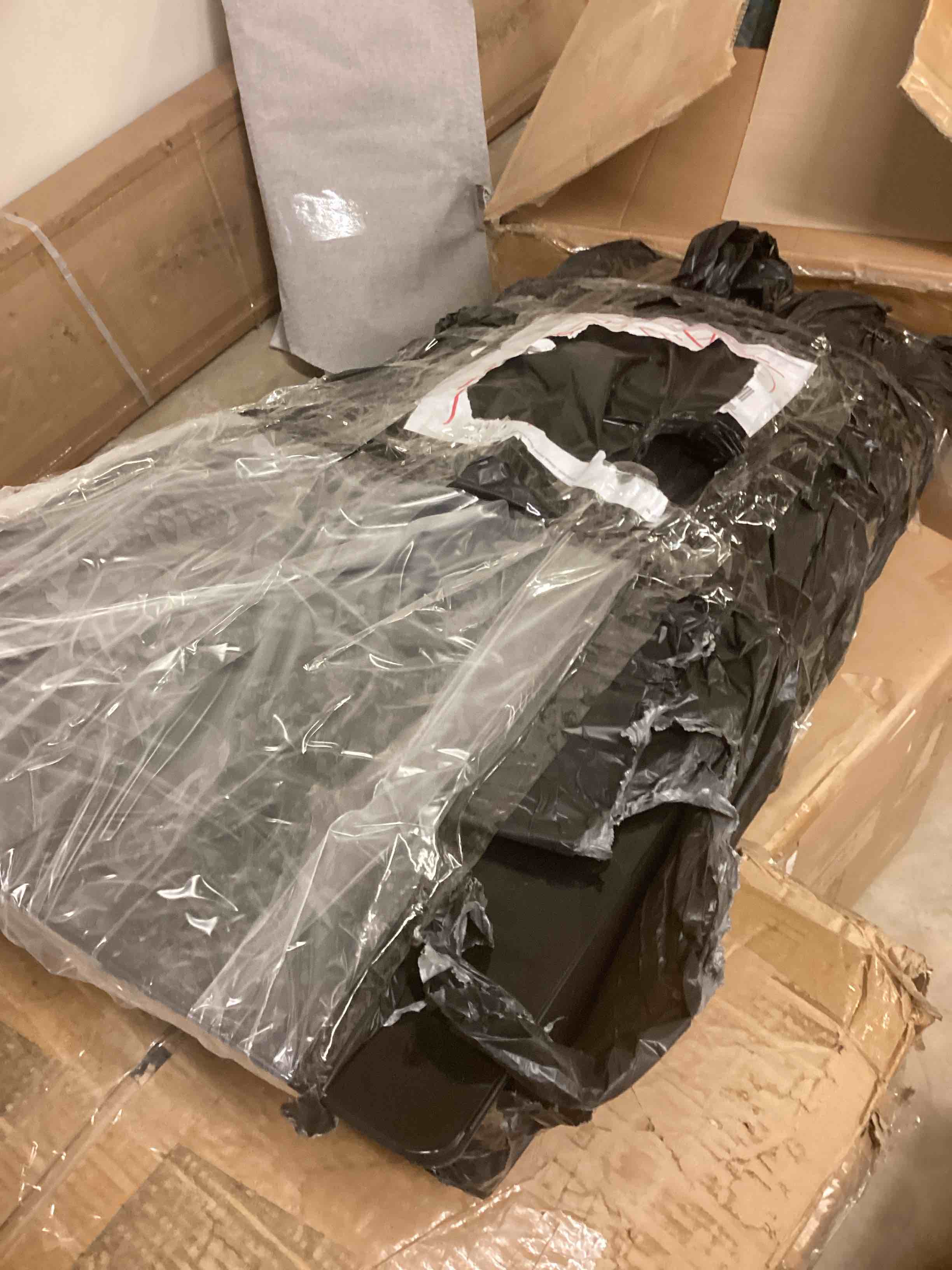 Condition photo showing As Is for Ivy Bronx 70" Fireplace TV(Incomplet)