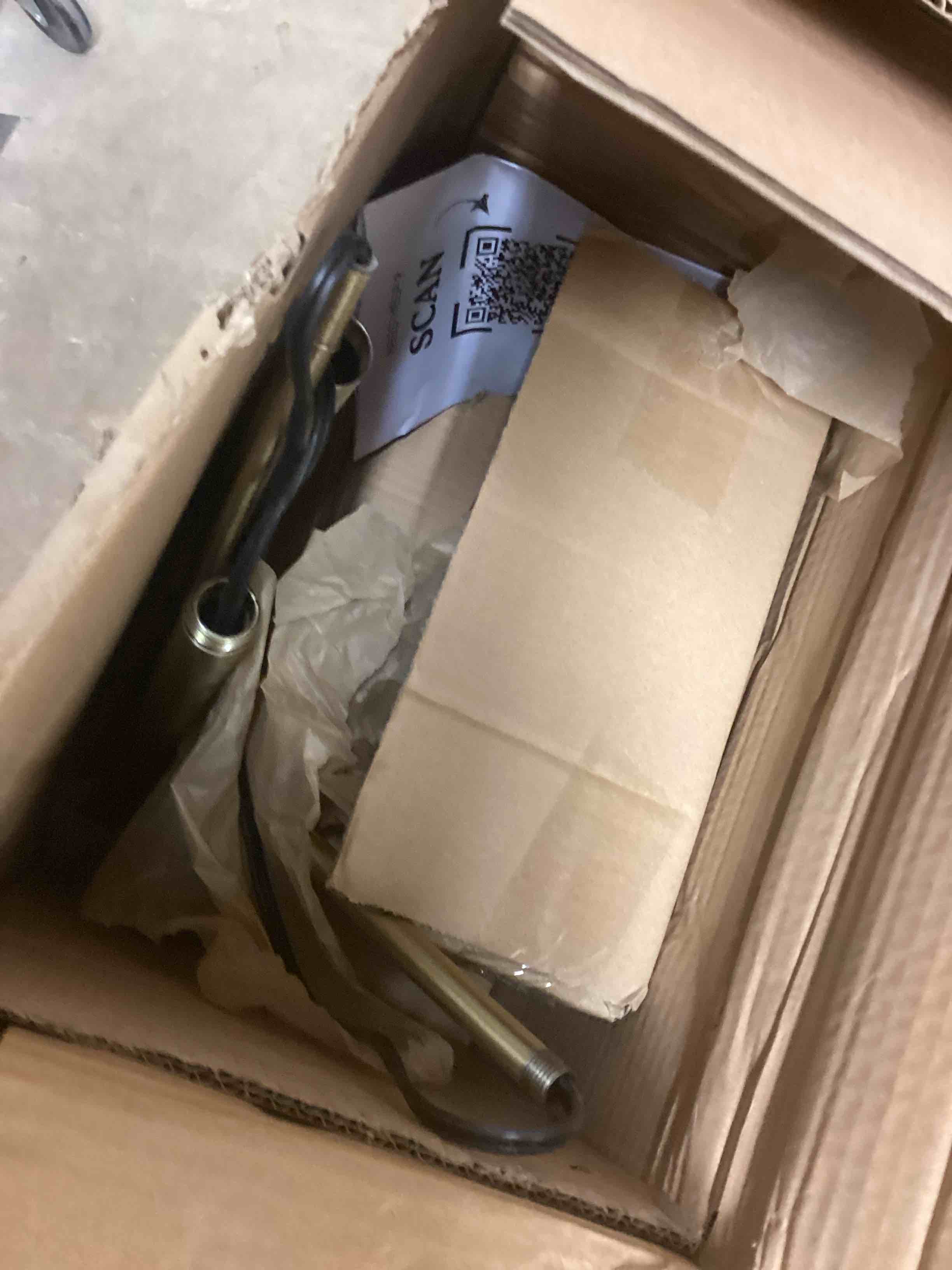 Condition photo showing As Is for Santori 79" Arched Floor Lamp