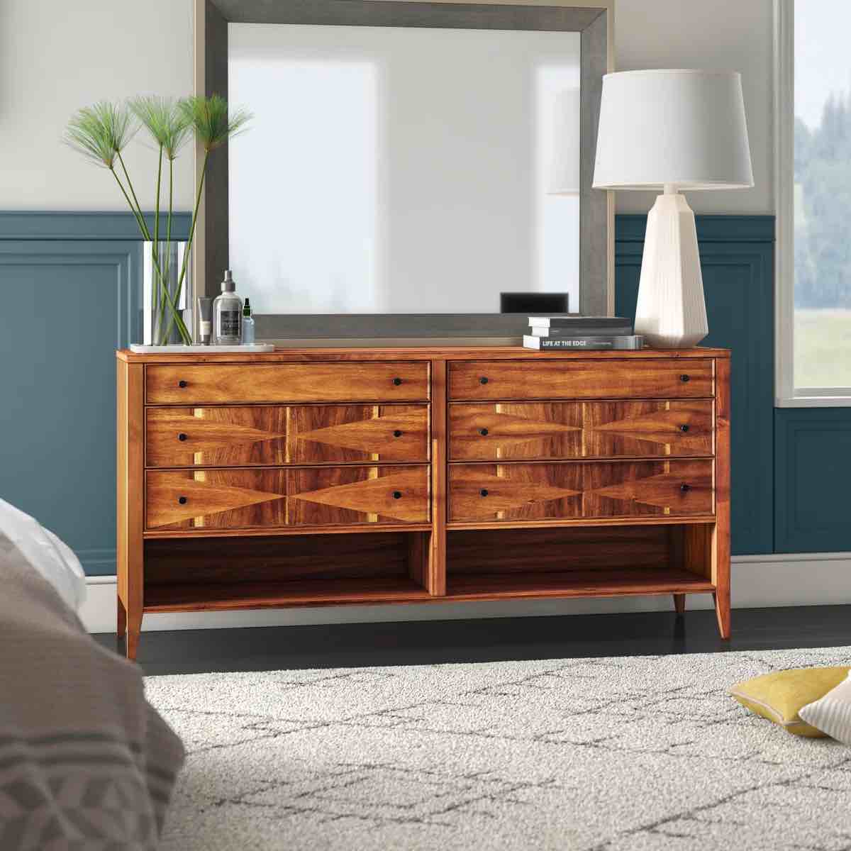 Mercury Row® Camilla 6 Drawer 63'' W Double Dresser(Box 2 of 3)