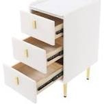 (Incomplet)Mercer41 Bedside Table Narrow Nightstand Narrow Side Table