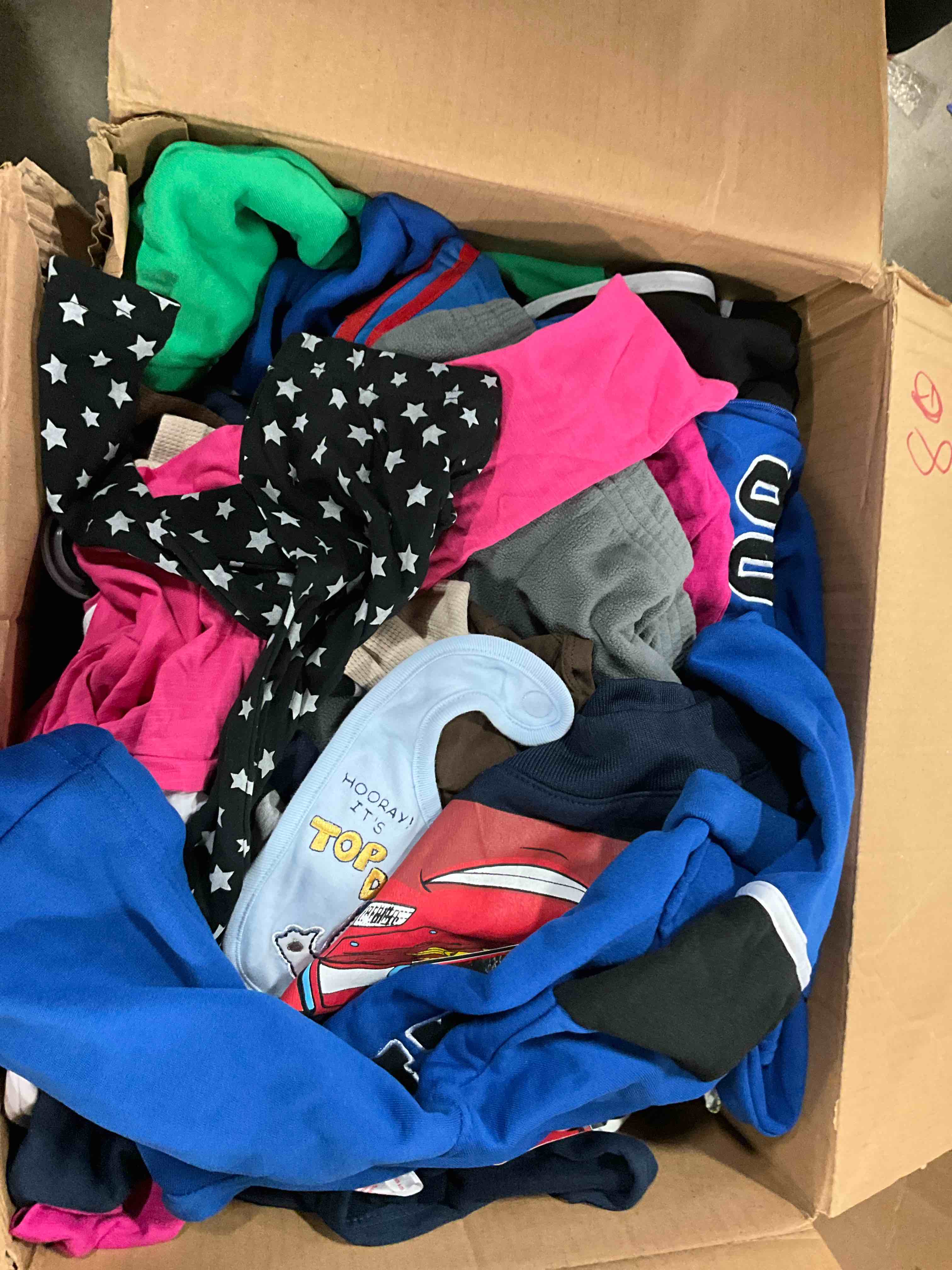 Box Lot of Assorted Baby Clothing Different Size And Styles