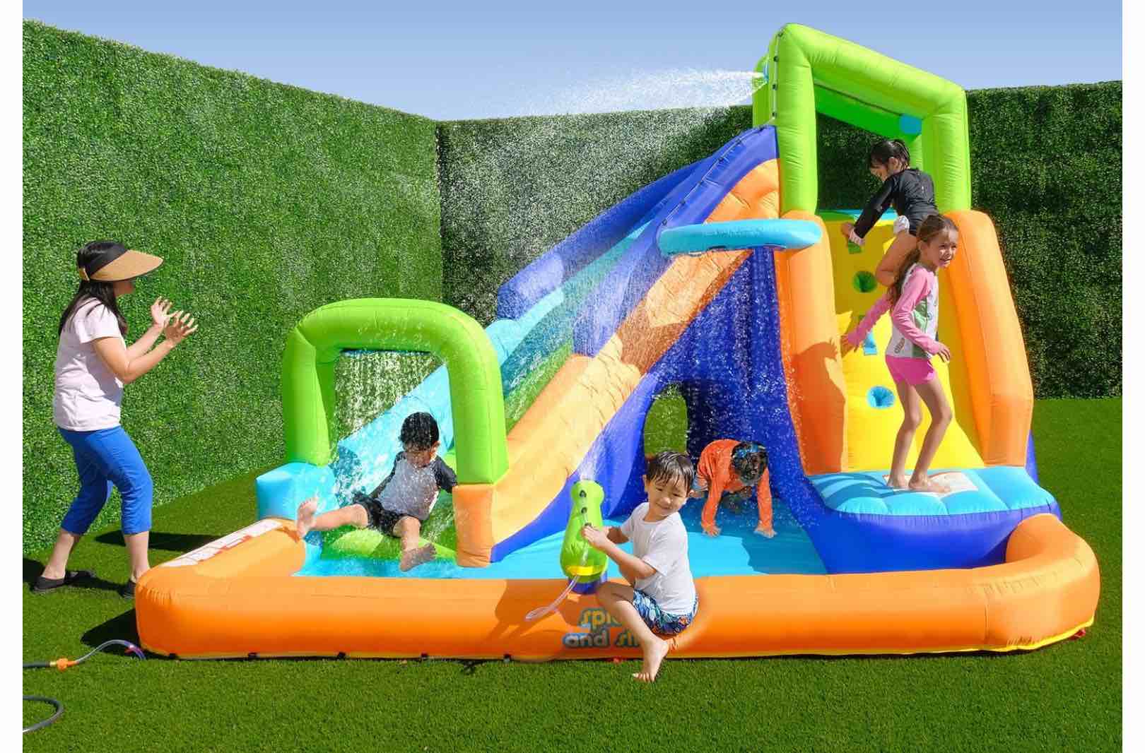 My 1st Water Slide Splash and Slide with Tunnel and Water Arch