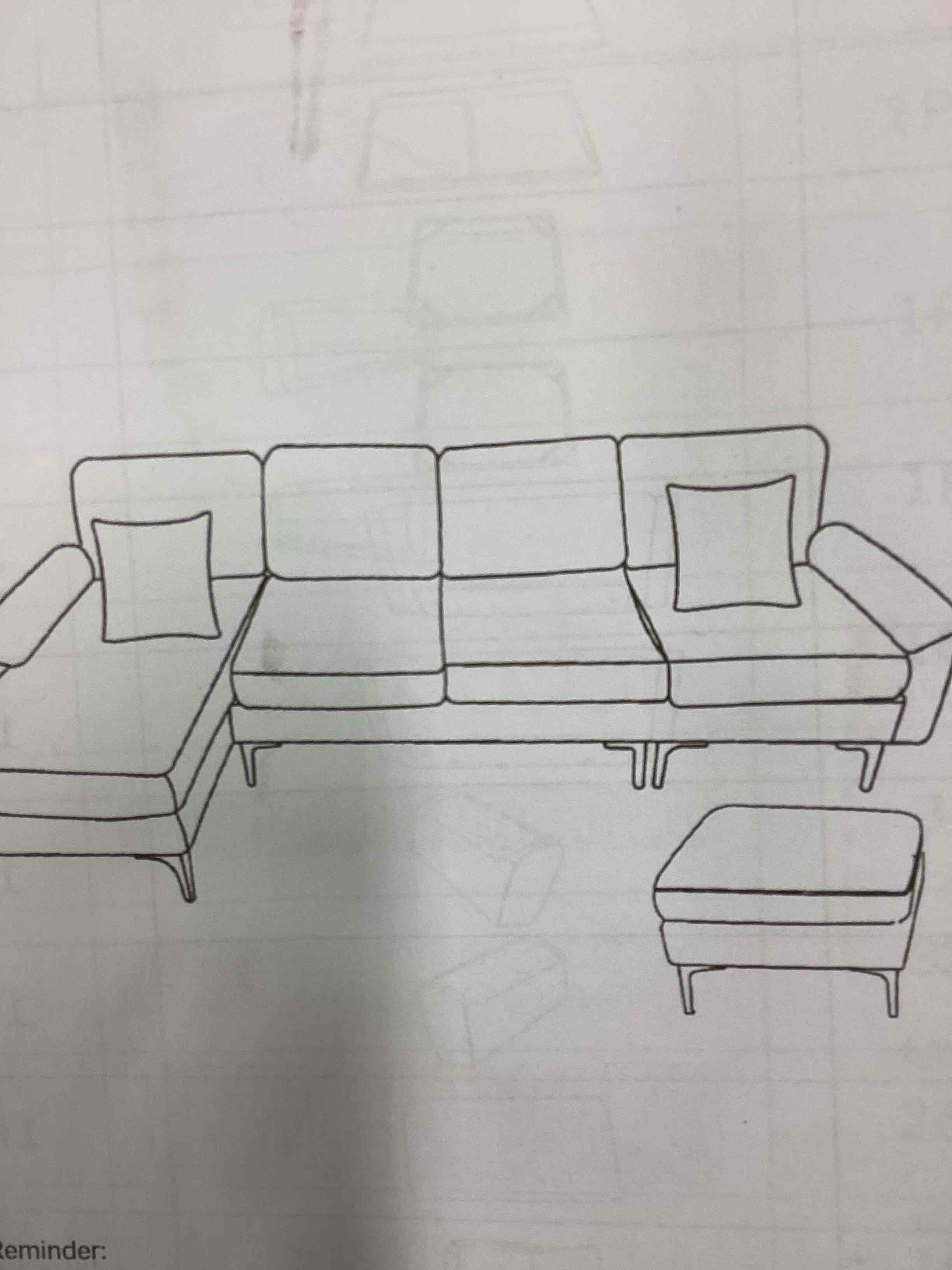 Gray sofa pieces(incomplet)