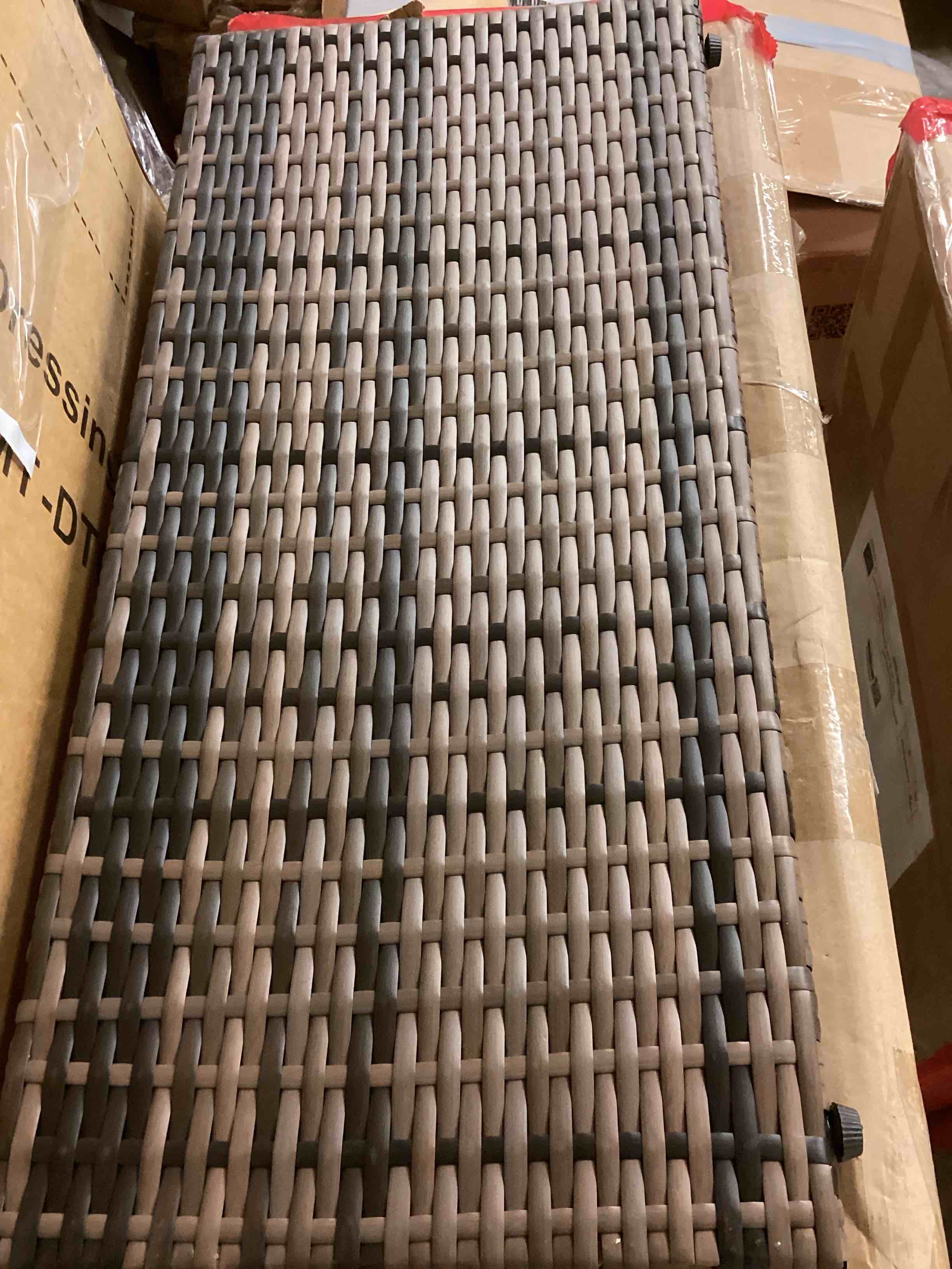 Parts of a wicker patio chair