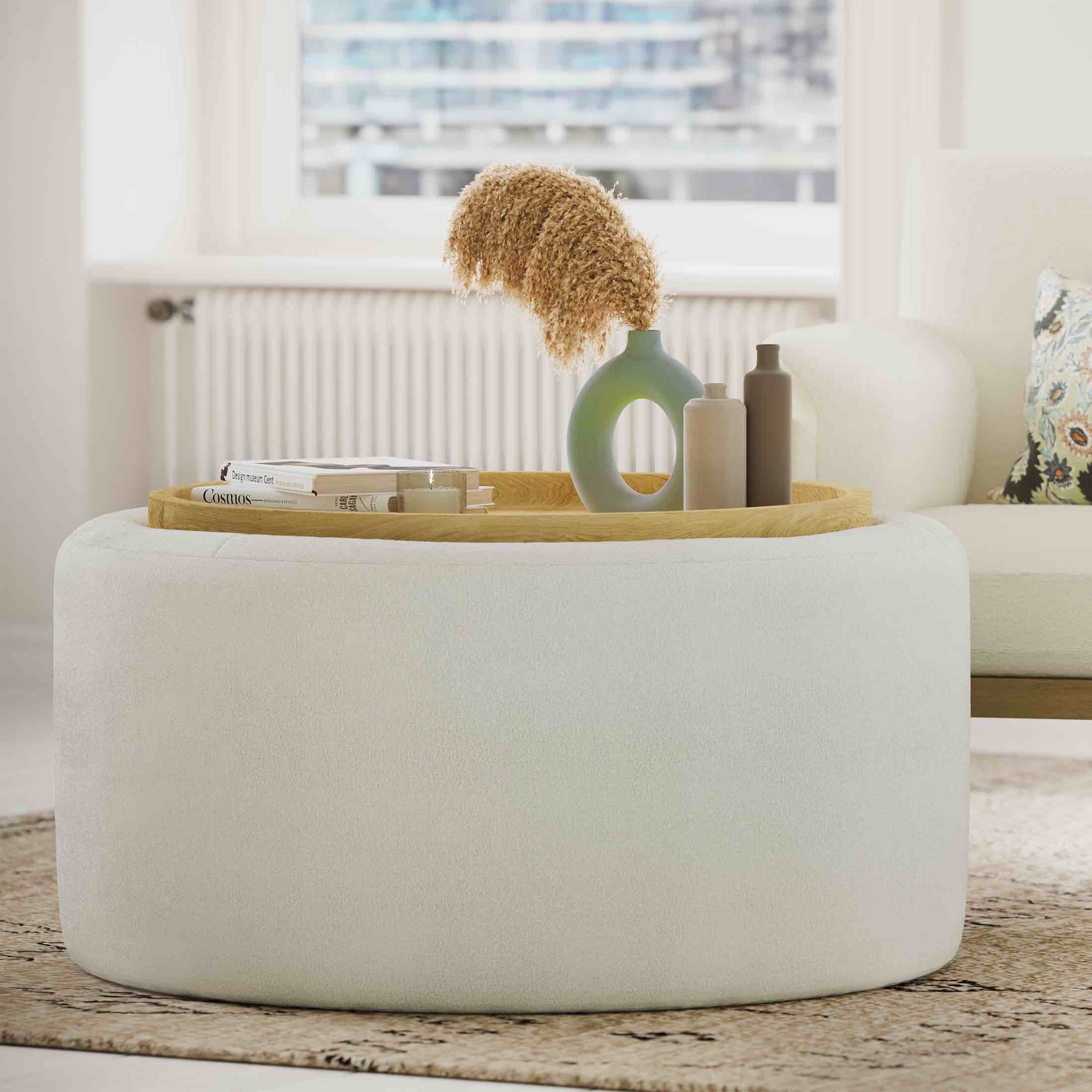 Beautiful Drew Stowaway Coffee Table with Storage by Drew