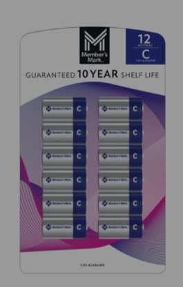 members mark alkaline c batteries 12 count