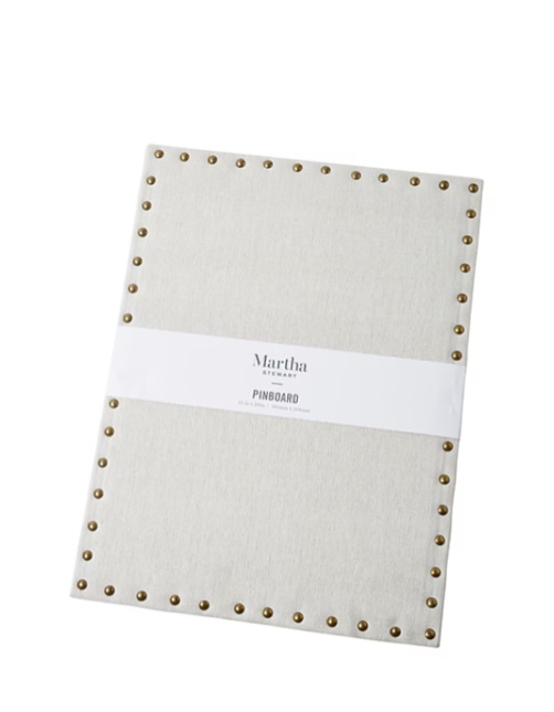 martha stewart linen bulletin board frameless 20  x 15  (ms104b)