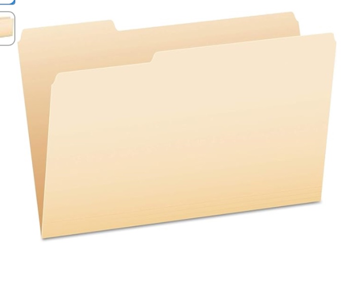 FOLDER,MLA,LGL,1/3 CUT