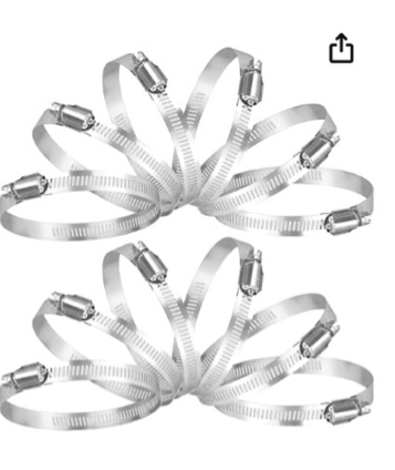 TICONN HOSE CLAMP SET, 12 count