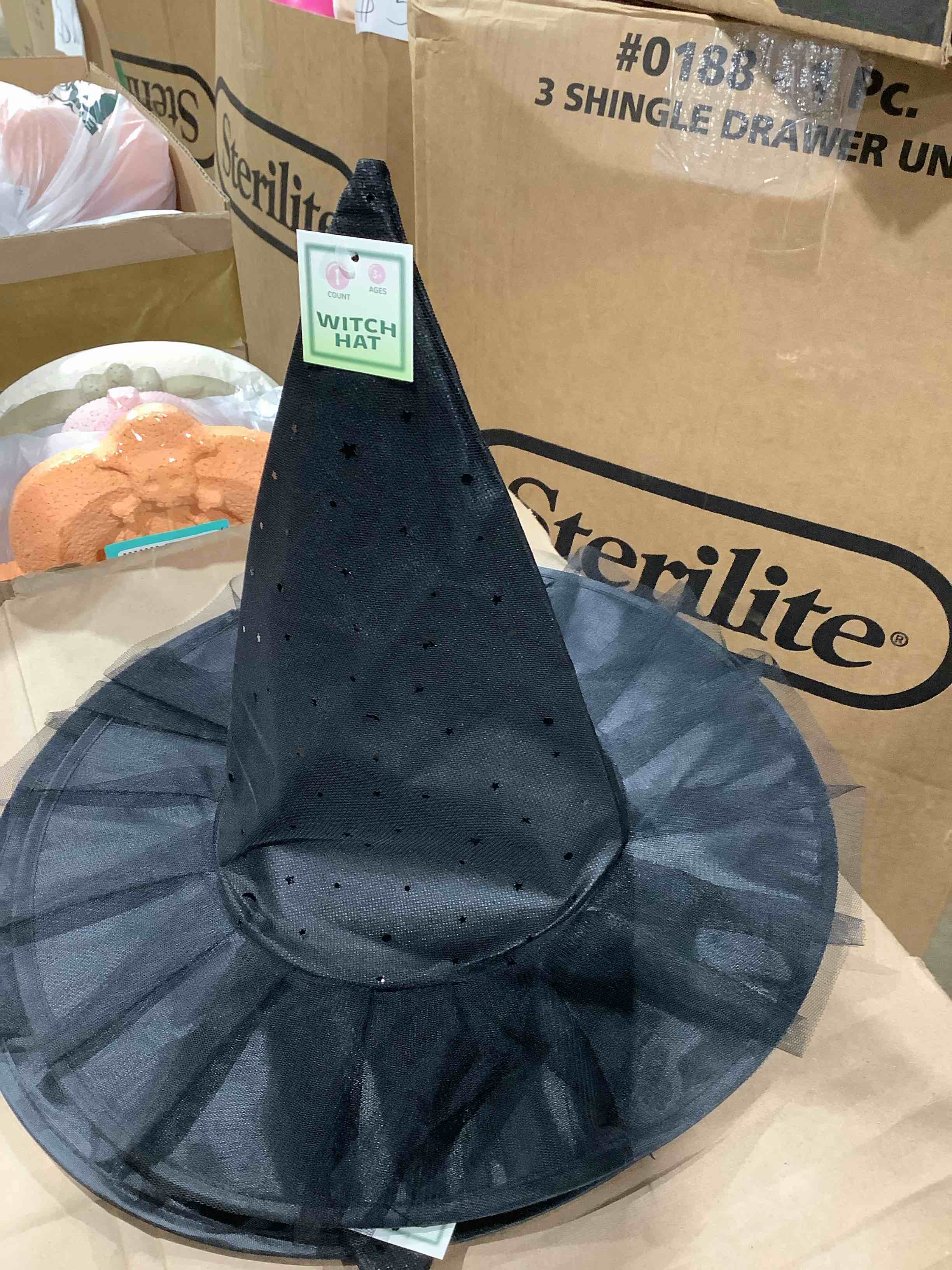 Black Witches Decorative Hat
