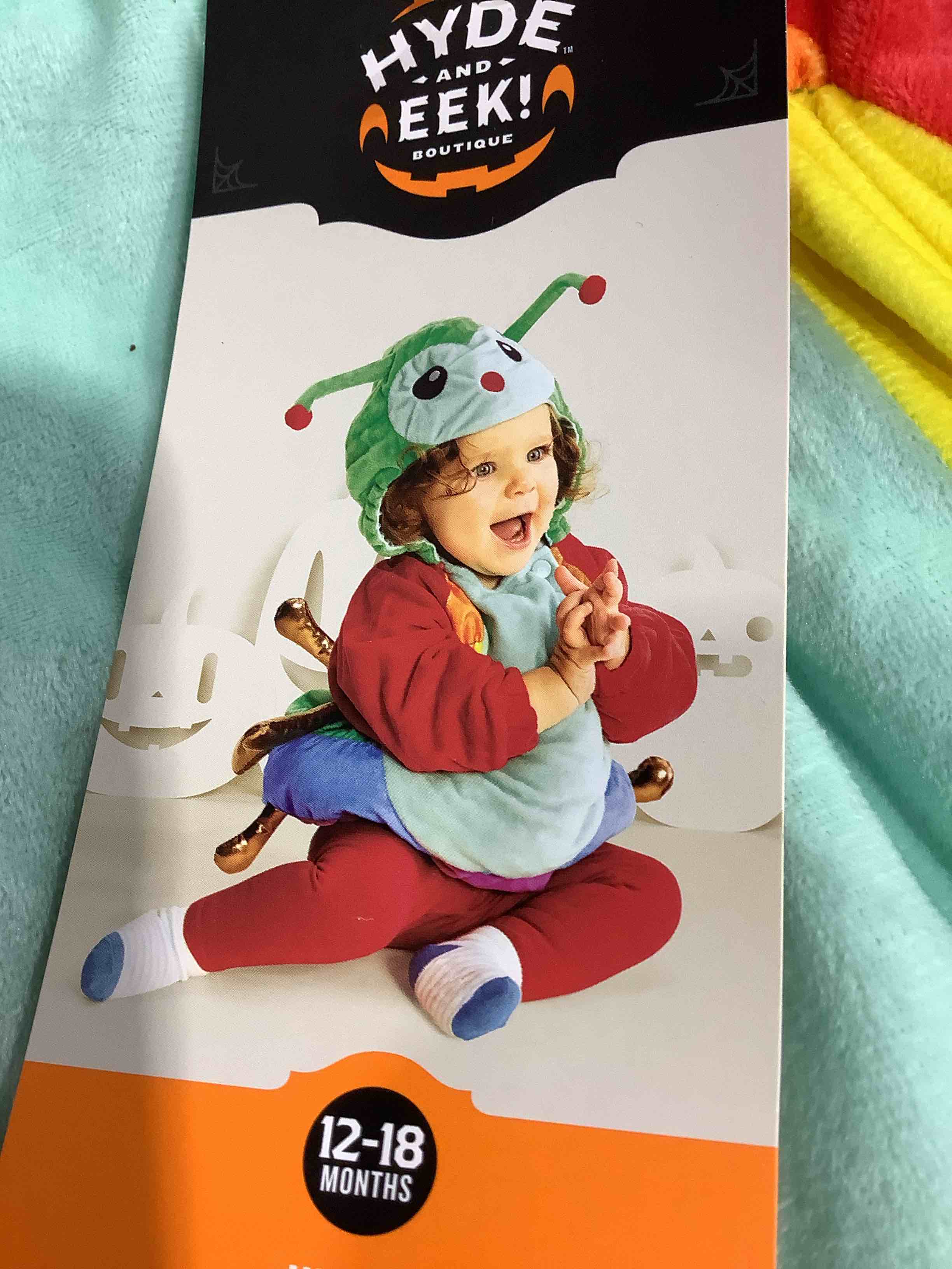 Infant Halloween Costume Pullover Top Caterpillar 12-18M - Hyde & EEK! Boutique™: Cozy, Snug Fit, Hooded