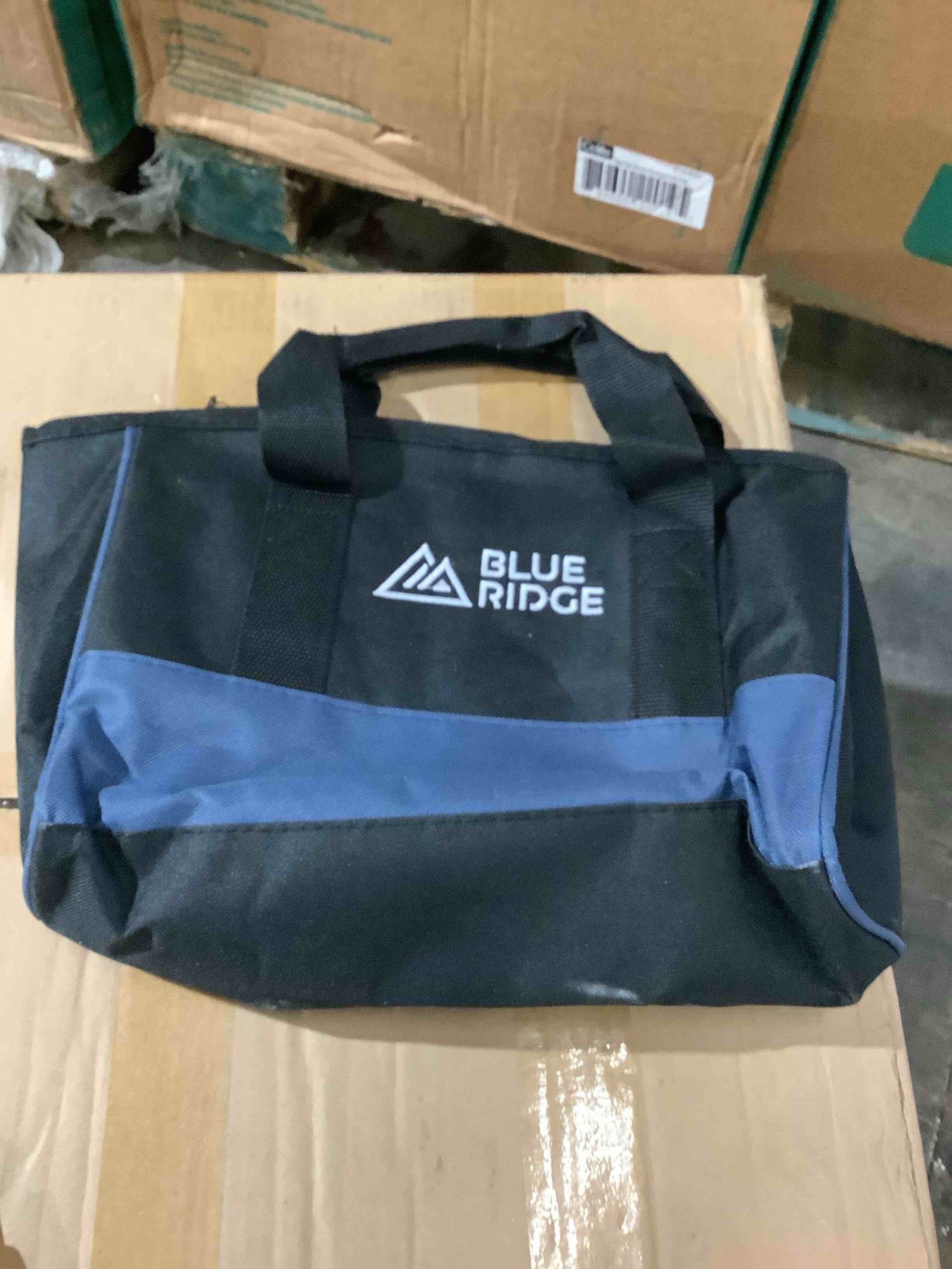 Blue ridge canvas bag with handles and zipper