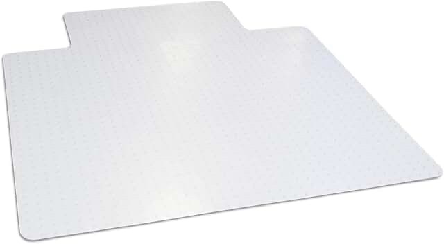 medium pile carpet chair mat, 48” x 60”