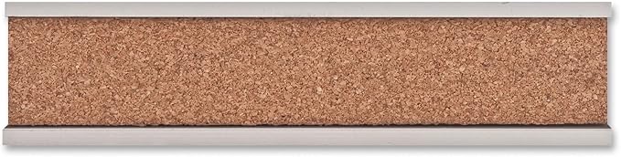 Advantus 2026 Map Rail, 1-Inch x8-Ft, Satin Aluminum, can be unbent or cut